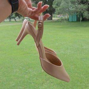 Women Point Toe Stiletto Heeled Pumps, Slingback Pumps- Size 8.5